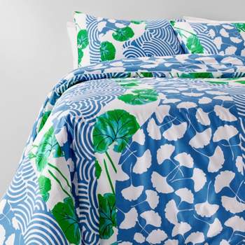 Geranium & Ginkgo Leaves Reversible Comforter - DVF for Target