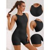 Allegra K Women's Halloween's Sleeveless Short Slim Fit High Neck Workout Body Shapers - 3 of 4