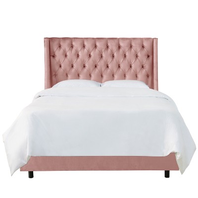 Twin Gilford Tufted Wingback Bed Majestic Mahny Rose - Threshold™