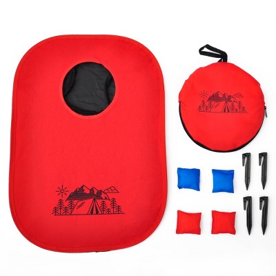 Foldable Corn Hole Red - Bullseye's Playground™