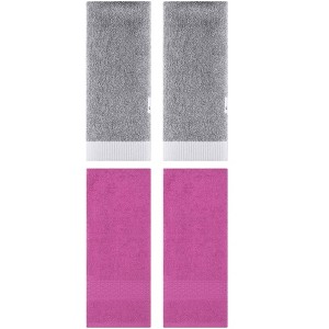 REGALWOVEN 4 Pcs Solid Textured Cotton Soft Absorbent Decorative Hand Towel - 1 of 4