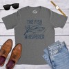 Mens The Fish Whisperer T Shirt Funny Fishing Lake Time Graphic Novelty Tee - Crazy Dog Men's T Shirt - 3 of 4