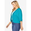 Woman Within Rib Trim Cardigan Shrug - 4 of 4