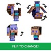 Mattel - Mattel - Minecraft Flippin' Figs Steve and Enchanted Armor Steve, 2-in-1 - 2 of 4