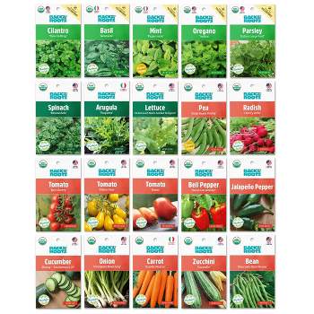 Back To The Roots 10pk Organic Usa Beginners Garden Seeds : Target