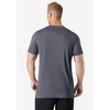 KingSize Men's Big & Tall No Sweat Longer-Length Short Sleeve Crewneck Tee - 3 of 4