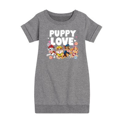 - Paw Patrol - Puppy Luv Graphic Short Sleeve Fleece Dress