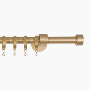 TWOPAGES Lucas Collection Adjustable Curtain Rod with Rings - 1 of 4