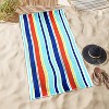 Stripe Cotton Oversized Beach Towel by Blue Nile Mills - 2 of 4