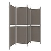 vidaXL 4-Panel Room Divider Anthracite 78.7"x78.7" Fabric - 4 of 4