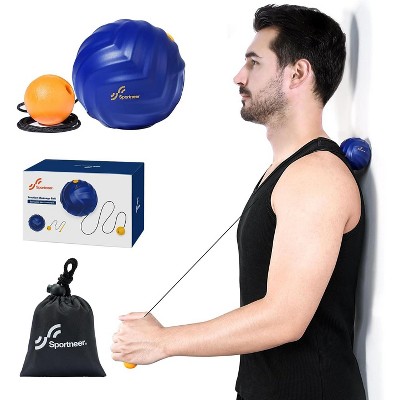 Sportneer Massage Lacrosse Ball with String, Deep Tissue Massager
