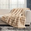 Cozy Bliss Faux Fur Throw Blankets, Plush Soft Thick Bubble Blanket for Sofa, Bedroom, Living Room - 2 of 4