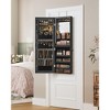 SONGMICS Jewelry Storage Cabinet Jewelry Armoire Organizer with LED Lights Wall-Mounted with Full-Length Frameless Mirror - 3 of 4