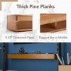 Fireplace Mantel Wooden Wall Mounted Floating Shelf 8" Deep Solid Pine Wood - 4 of 4