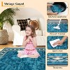 Area Rugs for Living Room Bedroom Non-Slip Washable Rugs Modern Bordered Large Area Rug Stain Resistant & Low - 4 of 4