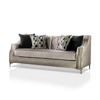 Westmoreland Nailhead Trim Sofa Silver - Furniture Of America