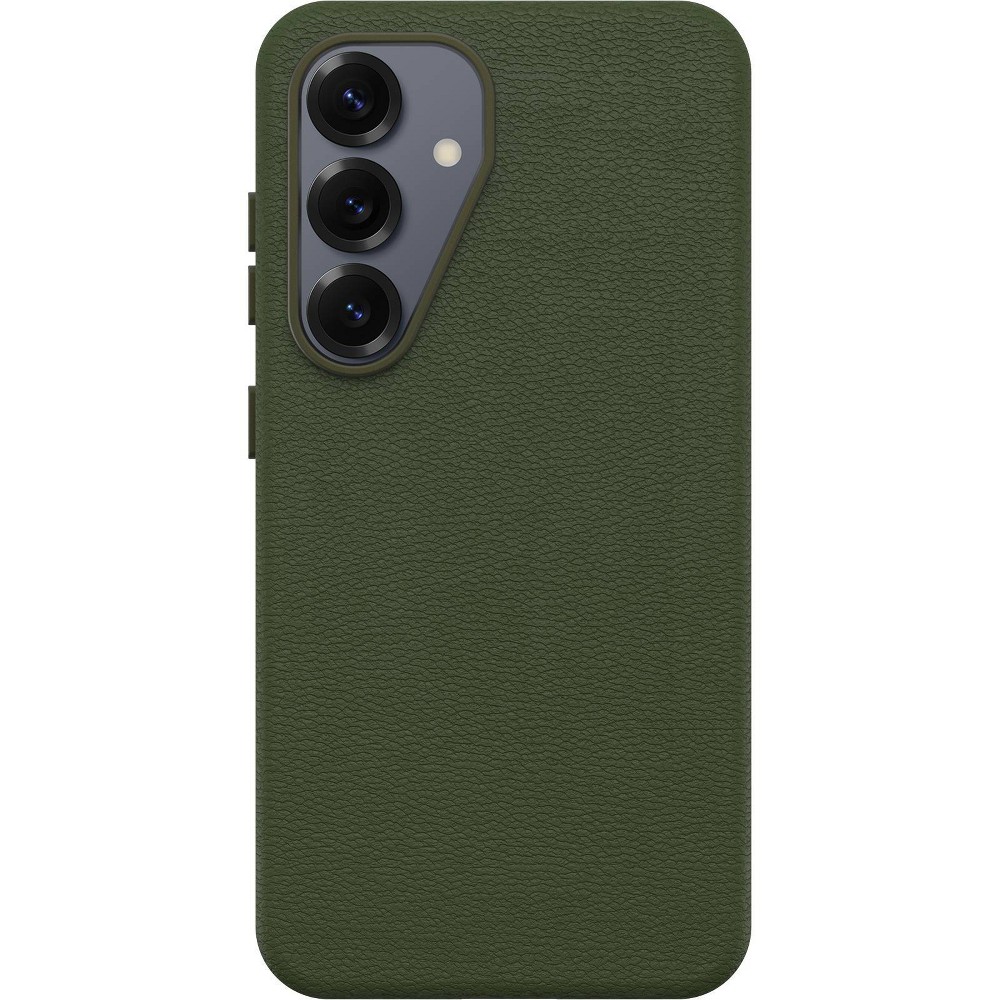OtterBox Samsung Galaxy S25 Symmetry Series Cactus Leather with Magnets - Cactus Grove Green: Protective Faux Leather Cover
