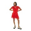 Beetlejuice Lydia Deetz Wedding Gown Women's Red Cosplay Dress - 3 of 4