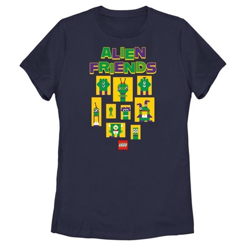 Women s Lego Alien Friends T shirt Target