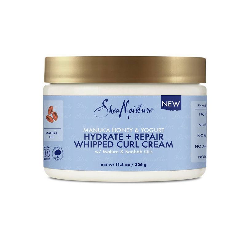 SheaMoisture Manuka Honey + Yogurt Hydrate + Repair Whipped Curl Cream - 11.5oz, 3 of 11