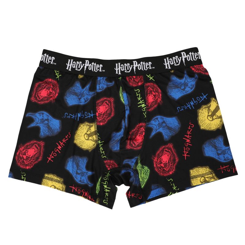 Harry Potter Hogwarts House Crest Men's 3pk Boxer Briefs, 4 of 4