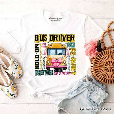 School Bus Driver T-Shirt, Funny Back to School Occupation Tee | OrnamentallyYou