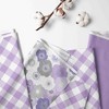 Bacati - Watercolor Floral Purple/Gray Storage Caddy - 3 of 4