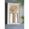 VYNXARIA 20.1*2*29.9" Mid-Century Modern Wall Mirror with Gold Leaf Details, Set of 2 - 3 of 4
