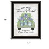 HomeRoots Flower Market Hyacinths Black Framed Print Wall Art - 3 of 3