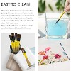 ARTIFY 10 Pieces Paint Brush Set, Intermediate Series, Includes a Carrying Case, Premium Horse Bristle Brushes(Yellow - Horse Hair) - 3 of 4