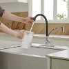 Single-Handle Pull-Down Sprayer 1 Spray High Arc Kitchen Faucet With Deck Plate in Matte Black - 2 of 4