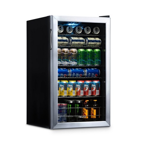 NewAir Prismatic Series 19 in. Single Zone 126 Cans Beverage Cooler with  RGB HexaColor LED Lights, Mini Gaming Fridge in Black NBC126HX00 - The Home  Depot