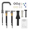 Whizmax Bathroom Sink Faucet,Bathroom Faucet 3 Hole with Stainless Steel Pop Up Drain and cUPC Lead-Free Hose - 3 of 4