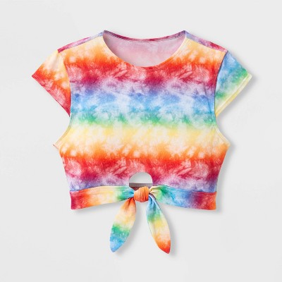 rainbow swim top