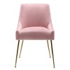 WestinTrends Upholstered Performance Velvet Accent Chair With Metal Leg - 4 of 4