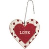 Primitives by Kathy Love Love; XOXO; I Love Us Decorative Valentine's Ornament Set - 3 of 4
