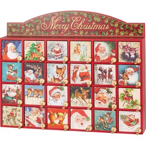 Primitives By Kathy Santa Claus Countdown Christmas Advent Box - 1 of 4