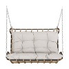 Christopher Knight Home Arruda Outdoor Wicker Porch Swing with Cushions - 4 of 4