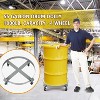 Heavy Duty 55 Gallon Drum Dolly with 4 Swivel Wheels, Steel Frame, Cross Brace Design for Stability, 1000 lbs Capacity, Warehouse and Industrial Use - 4 of 4