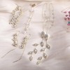 9 Pairs CZ Threader Earrings for Women, Sparkling Long Tassel Chain Drop Set, Wedding & Bridal Jewelry Gifts - 4 of 4