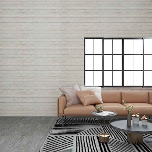 VidaXL 3D Wall Panels with White Brick Design 10 pcs EPS - 1 of 4