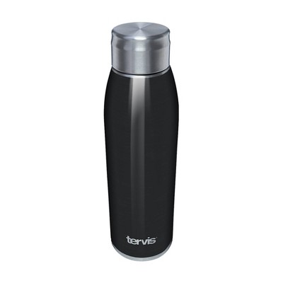 Tervis 17oz Stainless Steel Water Bottle - Black Midnight