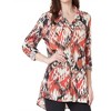 Women's Roll Tab Cuffed Hi-Lo Shirt - Multiples - 2 of 3