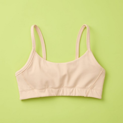 Girls Quality Double Layered Full Support High Impact Sports Bra By  Yellowberry - Large, Beige : Target