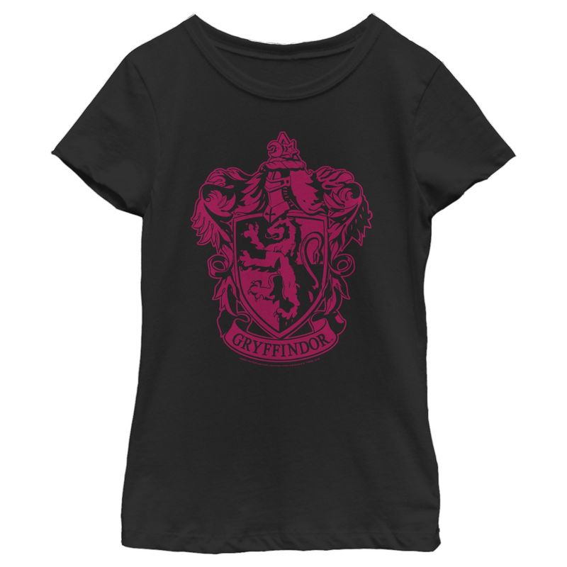 Girl's Harry Potter Gryffindor House Crest T-Shirt, 1 of 5