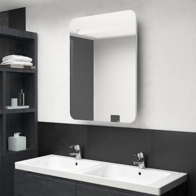 vidaXL LED Bathroom Mirror Cabinet Shining White 23.6 in.x4.3 in.x31.5 in.