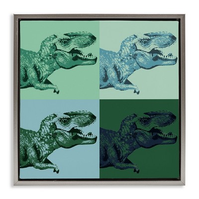 Stupell Industries Vintage Roaring T-Rex Dinosaur, 25" x 25"