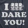 Womens I Triple Dog Dare You T Shirt Funny Puppy Pet Lovers Joke Tee For Ladies - Crazy Dog Women's T Shirt - 2 of 4
