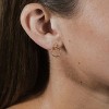 SHINE by Sterling Forever Sterling Silver Simple Interlocking Circle Dangle Earrings - Gold - 2 of 3