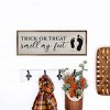 Kendrick Home Trick Or Treat Smell My Feet Wall Art Whitewash - 3 of 4